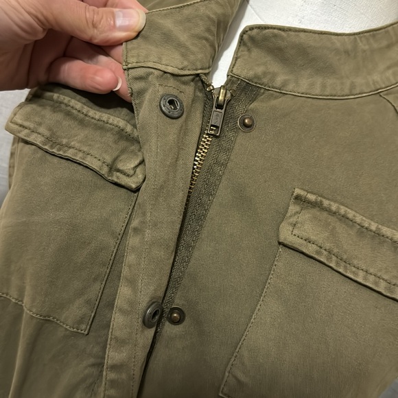 Per Se Vest-XS-Olive Green-Military Vibes-ZipUp/Snaps-Pockets-Adj Waist-Pockets - Picture 11 of 16